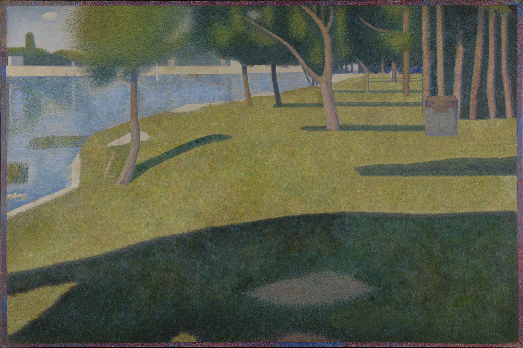 Un dimanche après-midi confiné à l'Île de la Grande Jatte, par Lionel Vanvelthem.